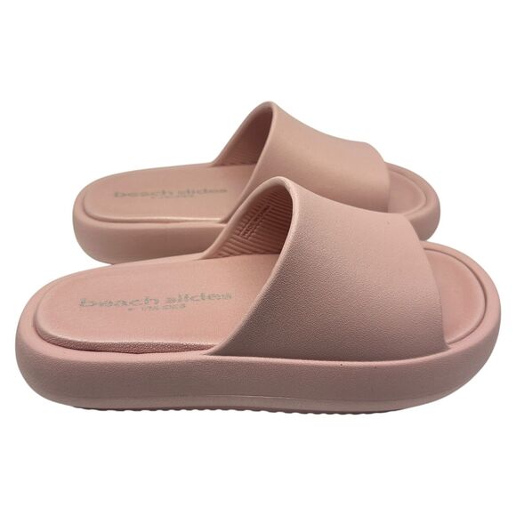 J/Slides Size 7M Light Pink Eva Squish Beach Pool Slides Women's New In Box - Picture 3 of 7